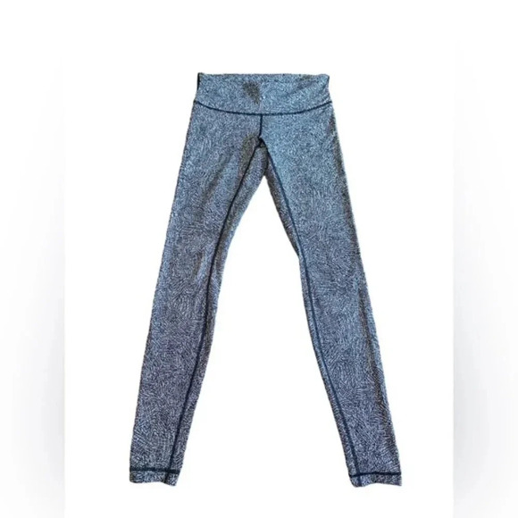 Lululemon Wunder Under Pant (Mid Rise ) Luon Suited Jacquard Black White… - Picture 2 of 10